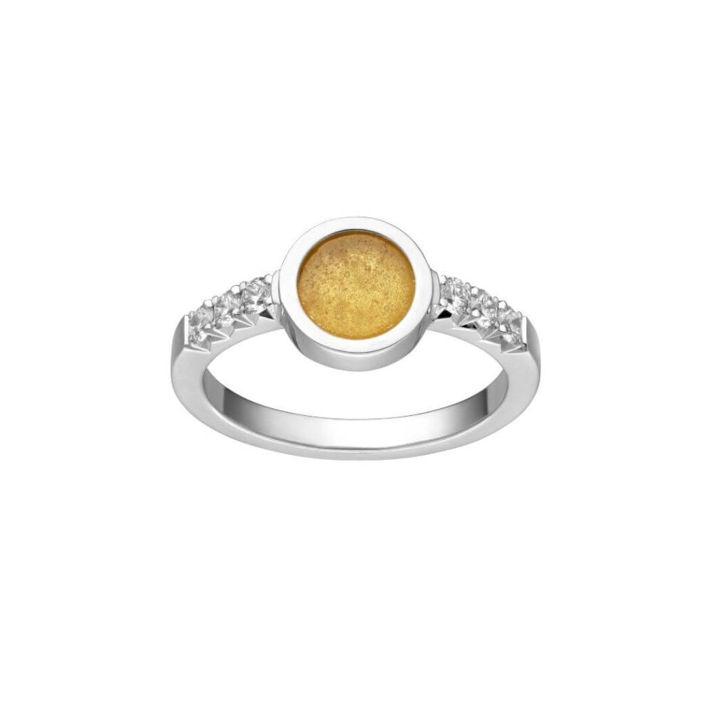 VINCELLS MIRABILITAS AMARE ring in white gold with white wine stone - Image 2