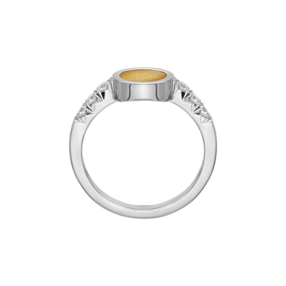 VINCELLS MIRABILITAS AMARE ring in white gold with white wine stone - Image 4