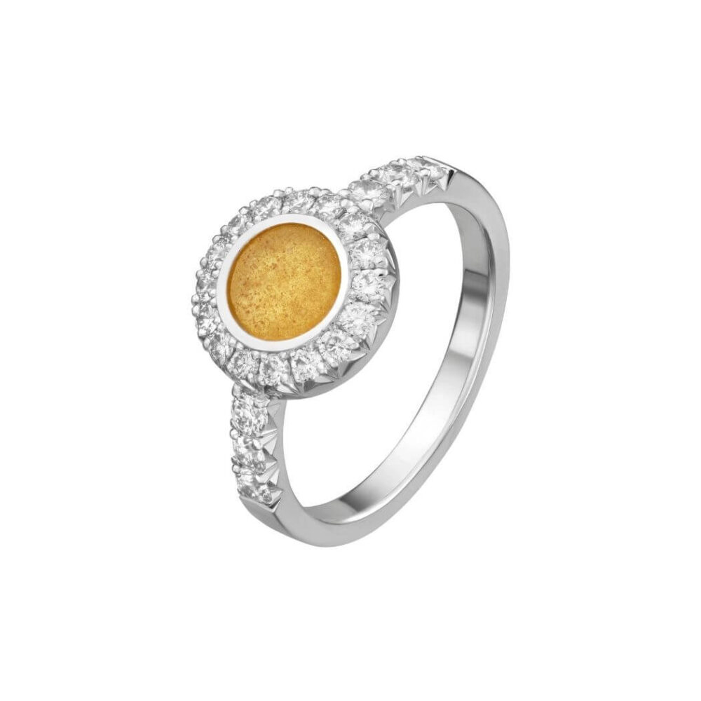 VINCELLS MIRABILITAS GRATIA ring in white gold with white wine stone - Image 2
