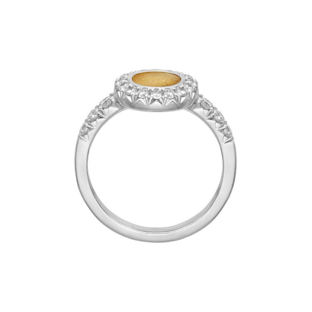 VINCELLS MIRABILITAS GRATIA ring in white gold with white wine stone - Image 3